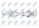 NTY Antriebswelle npwre093 Vorderachse links für RENAULT