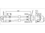 METZGER Bremsschlauch 4111558 mitte für Ford