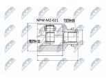 NTY Gelenksatz, Antriebswelle npwmz021 getriebeseitig für MAZDA