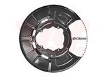VAN WEZEL Spritzblech, Bremsscheibe 0687373 Hinterachse für BMW