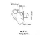 TRISCAN Thermostat, Kühlmittel 86206588 für LANCIA Fiat ALFA ROMEO ZASTAVA