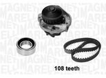 MAGNETI MARELLI Wasserpumpe + Zahnriemensatz 341401610001 für LANCIA