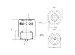 FEBI BILSTEIN Federbalg, Luftfederung 101266 Hinterachse für Mercedes