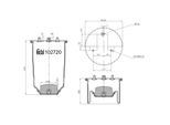 FEBI BILSTEIN Federbalg, Luftfederung 102720 Hinterachse für Iveco