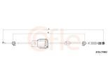 COFLE Seilzug, Schaltgetriebe 2cbct002 für Citroën