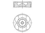 MAHLE Kolben 021pi00129000 für RENAULT Mercedes