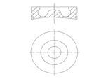 MAHLE Kolben 013pi00147000 für Ford