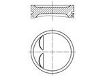 MAHLE Kolben 0119501 für Opel