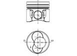 KOLBENSCHMIDT Kolben 40421600 für Zylinder 1-2 VW