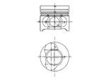 KOLBENSCHMIDT Kolben 40465600 für RENAULT