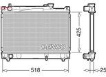 DENSO Kühler, Motorkühlung drm47030 für Suzuki