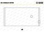 GLYCO Pleuellager 0141664std für Ford