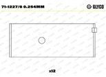 GLYCO Pleuellager 71122760254mm für Volvo
