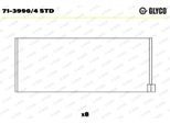 GLYCO Pleuellager 7139964std für Fiat