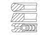 GOETZE ENGINE Kolbenringsatz 0843040700