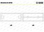 GLYCO Kurbelwellenlager h13434std für VAG