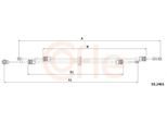 COFLE Seilzug, Schaltgetriebe 102461 für Ford