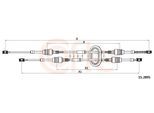 COFLE Seilzug, Schaltgetriebe 152895 für RENAULT