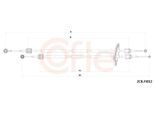 COFLE Seilzug, Schaltgetriebe 922cbfi012 für Fiat