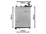 VAN WEZEL Kühler, Motorkühlung 82002099 für HYUNDAI