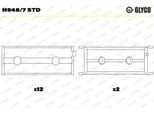 GLYCO Kurbelwellenlager h9487std für BMW