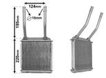 VAN WEZEL Wärmetauscher, Innenraumheizung 37006132 für Opel
