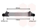 VAN WEZEL Ladeluftkühler 30004353 für Mercedes