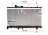 VAN WEZEL Kühler, Motorkühlung 51002050 für Subaru