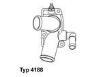 BORGWARNER Thermostat, Kühlmittel 418892d für Opel Vaughall