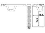 MAHLE Wärmetauscher, Innenraumheizung ah232000s für NISSAN