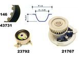 MAPCO Wasserpumpe + Zahnriemensatz 417311 für Opel DAEWOO GM