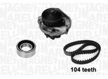 MAGNETI MARELLI Wasserpumpe + Zahnriemensatz 341405660001 für LANCIA Fiat
