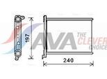 AVA QUALITY COOLING Wärmetauscher, Innenraumheizung rt6569 für NISSAN Fiat