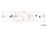COFLE Seilzug, Schaltgetriebe 2cbfo014 für FORD