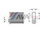 AVA QUALITY COOLING Wärmetauscher, Innenraumheizung voa6085 für Volvo