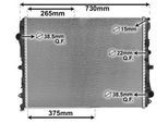 VAN WEZEL Kühler, Motorkühlung 30002667 für Mercedes