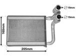 VAN WEZEL Wärmetauscher, Innenraumheizung 83006197 für KIA
