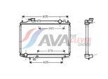 AVA QUALITY COOLING Kühler, Motorkühlung mz2171 für MAZDA Ford