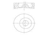 MAHLE Kolben 0160200 für Ford
