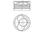 MAHLE Kolben 0305800 für Zylinder 1-2 Audi