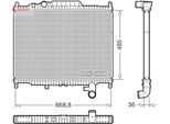 DENSO Kühler, Motorkühlung drm14003 für LAND ROVER
