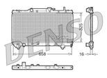 DENSO Kühler, Motorkühlung drm50028 für TOYOTA