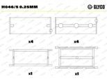 GLYCO Kurbelwellenlager h0465025mm
