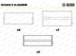 GLYCO Kurbelwellenlager h11697050mm für Ford