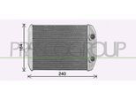 PRASCO Wärmetauscher, Innenraumheizung ft030h004 für Fiat