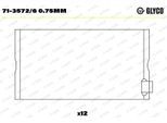 GLYCO Pleuellager 7135726075mm für Mercedes