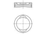 MAHLE Kolben 0094100 für Fiat
