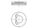MAHLE Kolben 0117000 für Opel