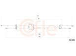 COFLE Seilzug, Schaltgetriebe 113882 für Peugeot