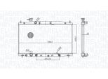 MAGNETI MARELLI Kühler, Motorkühlung 350213179900 für HONDA
